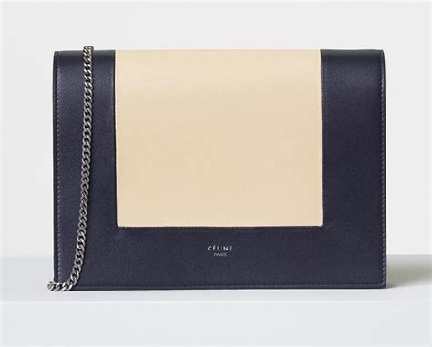 celine silver clutch|celine clutch with chain.